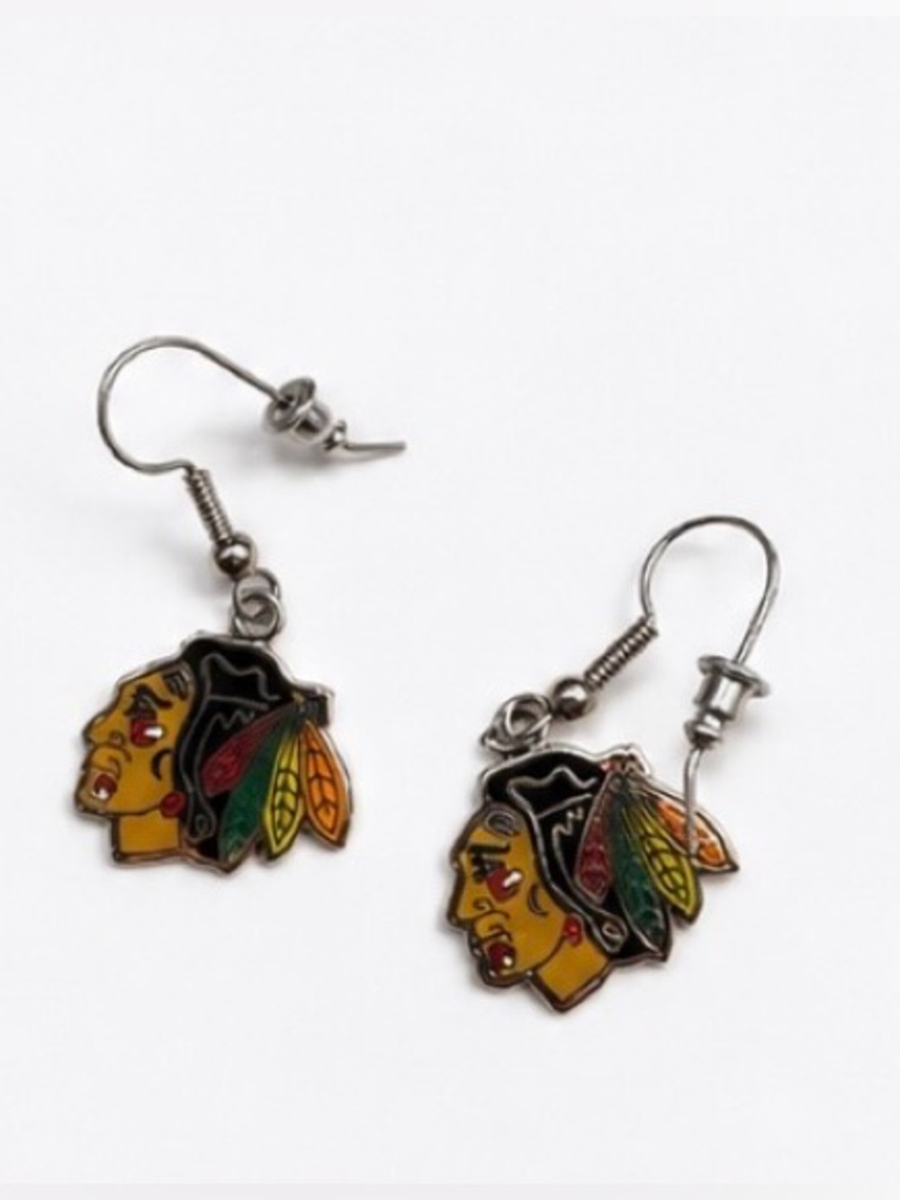 Blackhawks Kids Dangle Earrings
